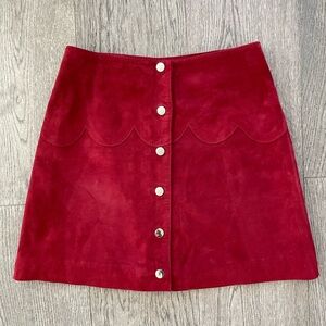 Claudie Pierlot Red mini skirt - small